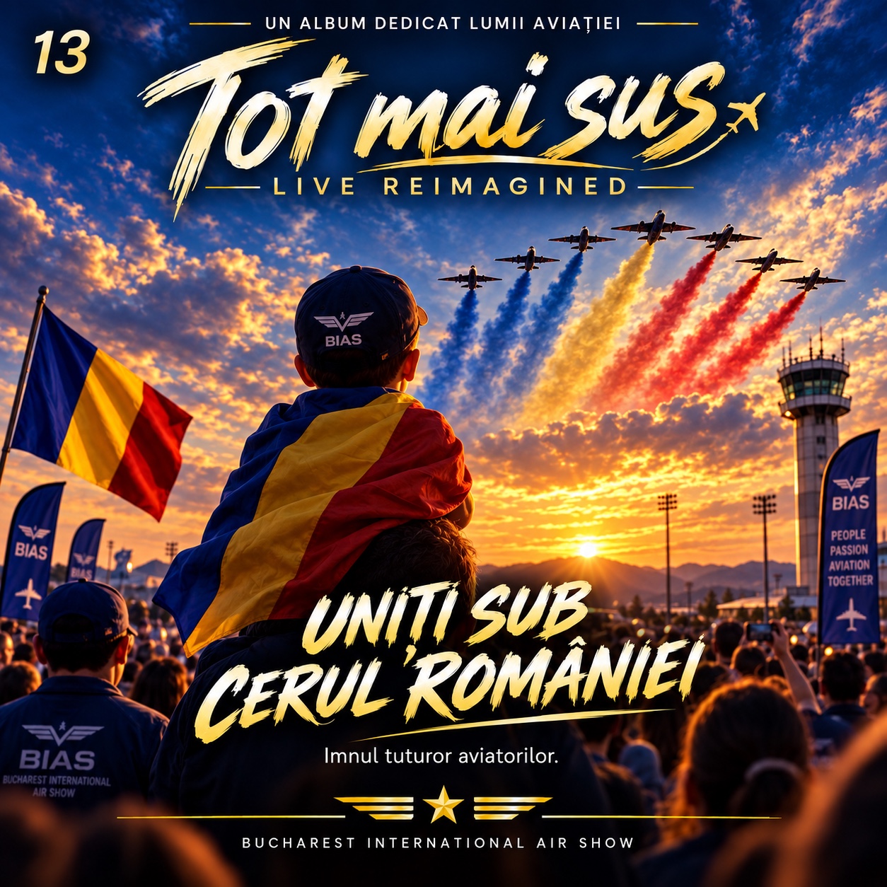 CD 13 UNIȚI SUB CERUL ROMÂNIEI - MAJESTIC CINEMATIC / EMOTIONAL ODE artwork