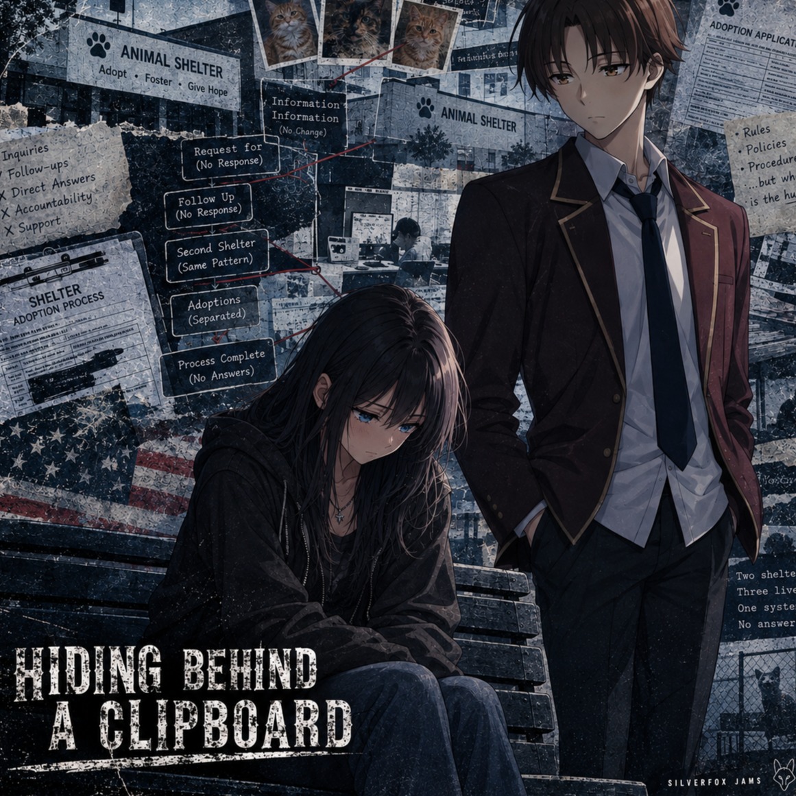 Hiding Behind a Clipboard artwork