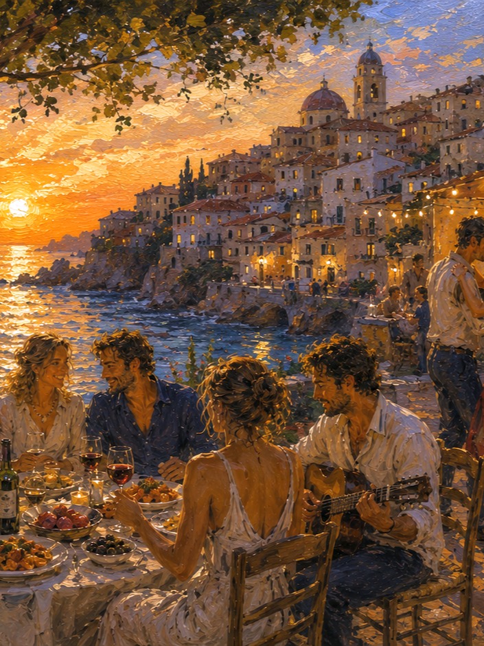 Questa piccola città. Italian Chanson + artwork