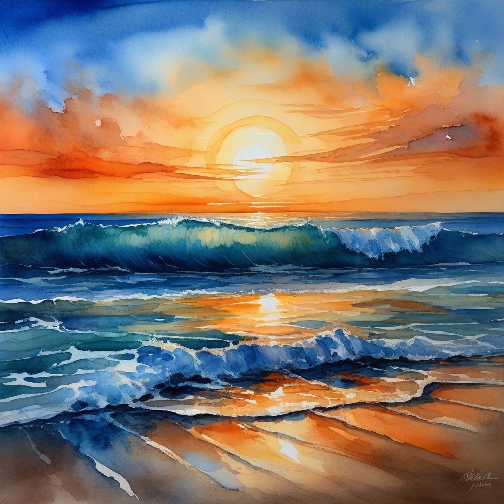 3🌹🧿🌿Between Blue and Orange |  The Color That Dissolves Me | No Between artwork