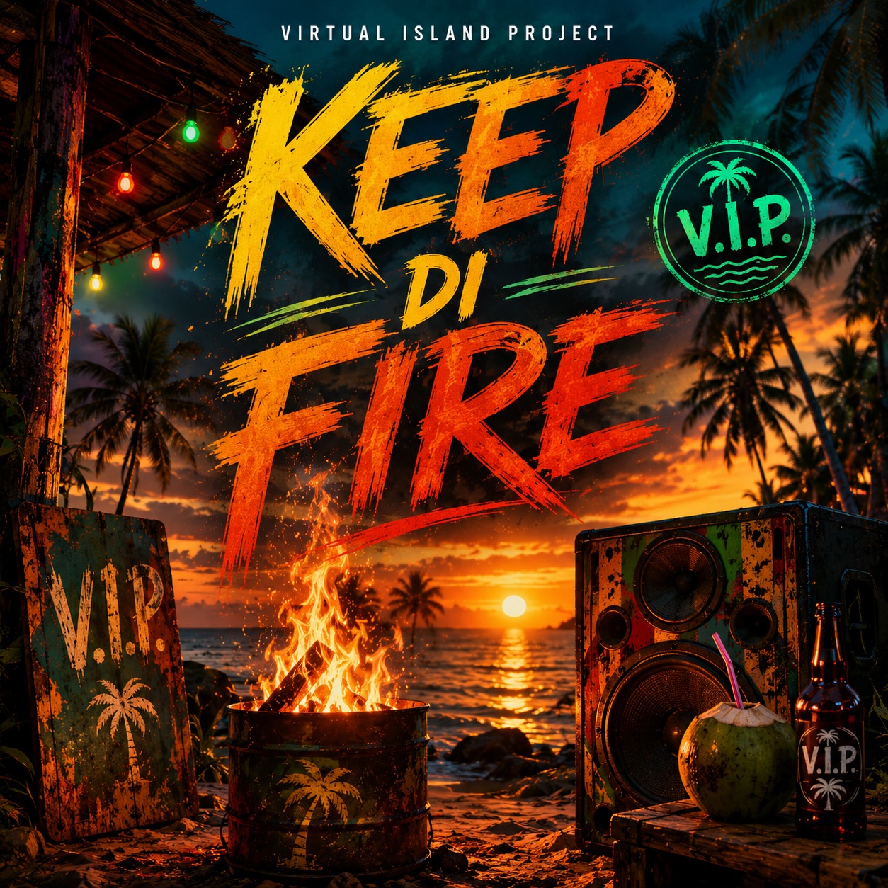 Keep Di Fire (Virtual Island Project) artwork