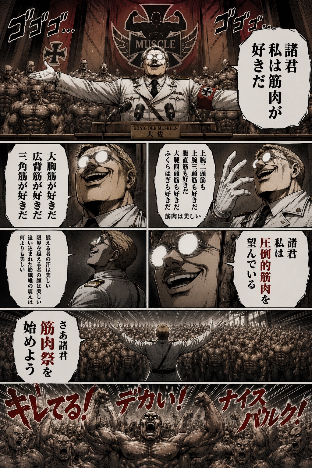 筋肉祭開幕に際して――大佐訓示#39キャラ博 artwork