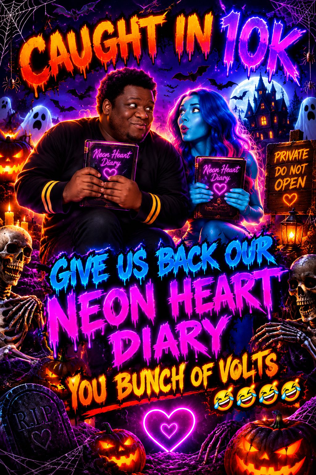 Caught in 10k again 🤣😂🤣🤣🤣😂🤣🤣🤣😂🤣🎃🎃🎃🎃🎃🕸️🕸️🕸️🕸️🕸️🕸️🕸️💀💀💀💀🩻🩻🩻🩻🩻🩻 artwork