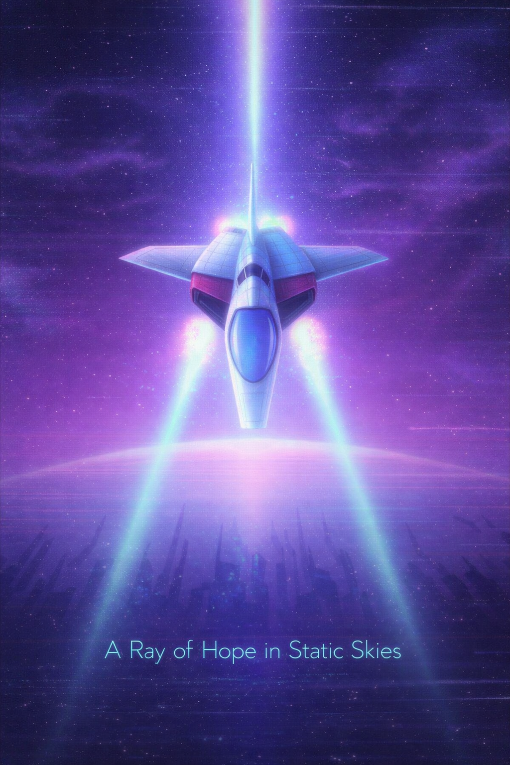 A Ray of Hope in Static Skies artwork