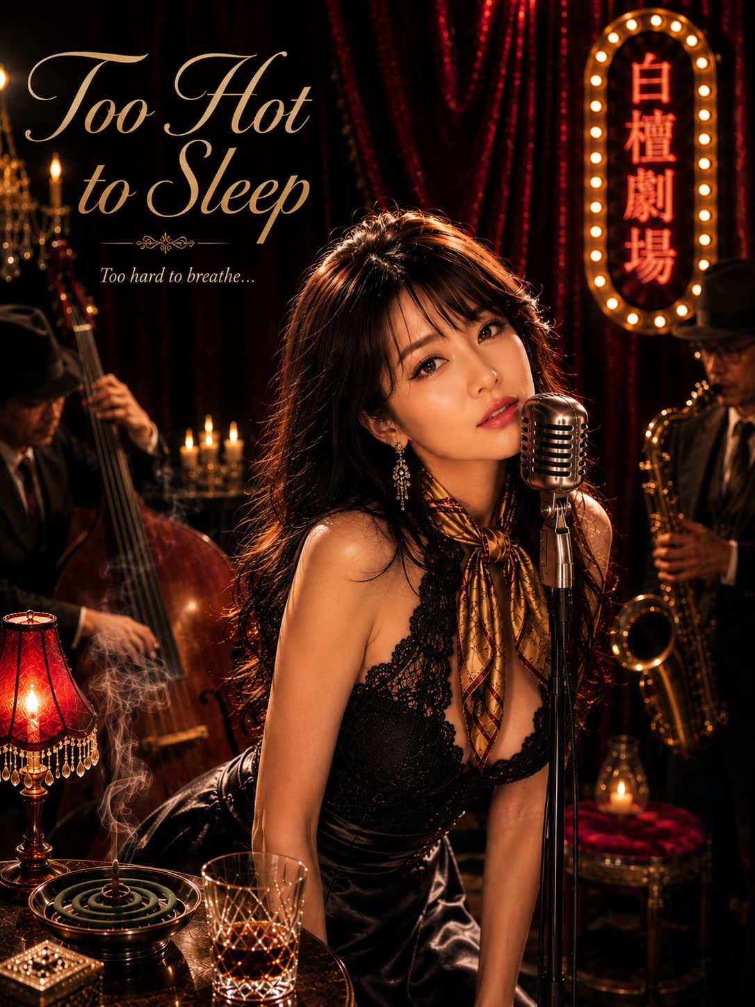 Too hot to sleep(English)－白檀劇場－ artwork