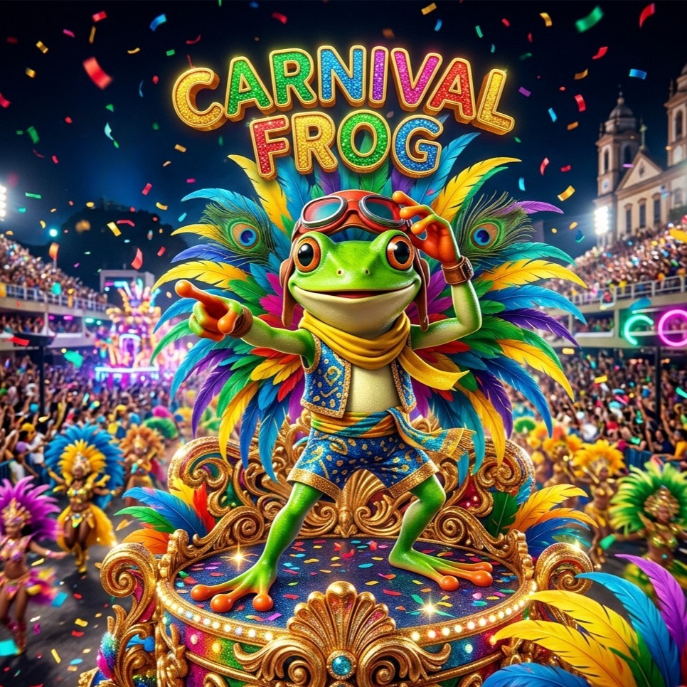 Carnival frog artwork