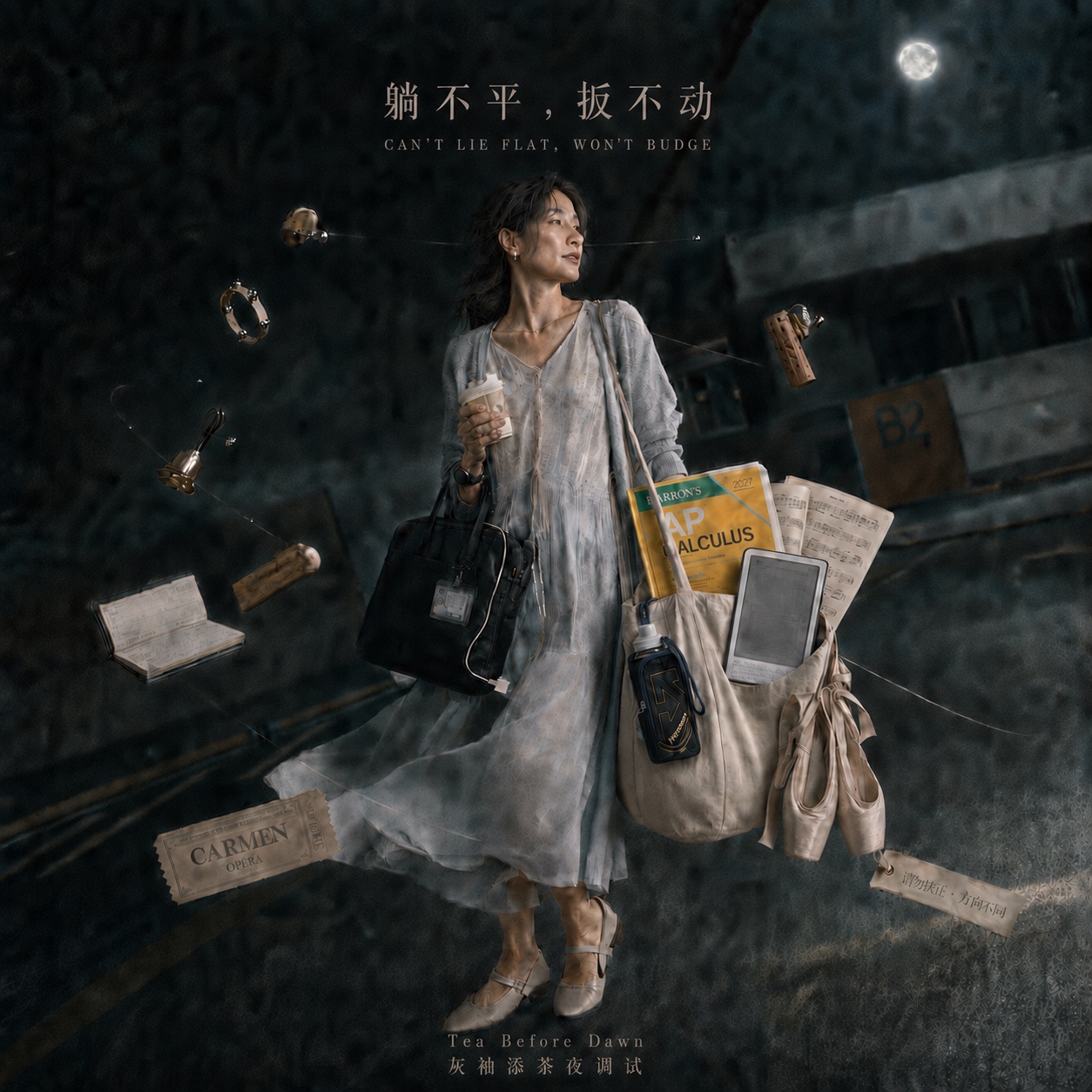 躺不平，扳不动 | Can’t Lie Flat, Won’t Budge artwork