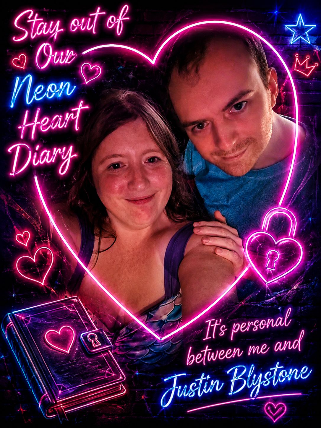 Stay out of our Neon Heart Diary🤣 artwork
