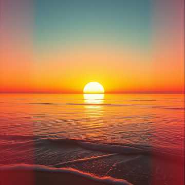 Beginnings and endings like sunrises and sets