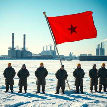 Red Stars Over the Ice