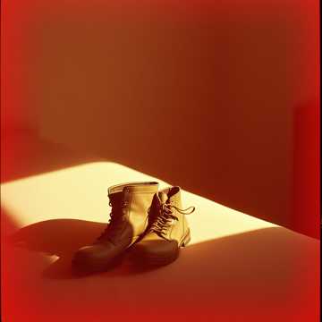 Boots at the Bed, Ankles in the Air