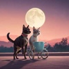 Dogspeed in the moonlight race