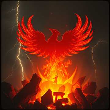 Rising Fire in the Night