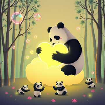Mama Panda Hug Hug Hug