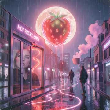 Strawberry moon night