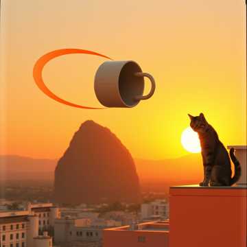 Caneca de Café Contra o Asteroide