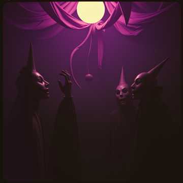 Behind the painted scare