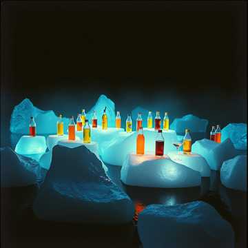 24 sittin on icebergs.