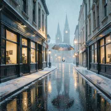 Snow in Brno, christmas (Shane 5.5)