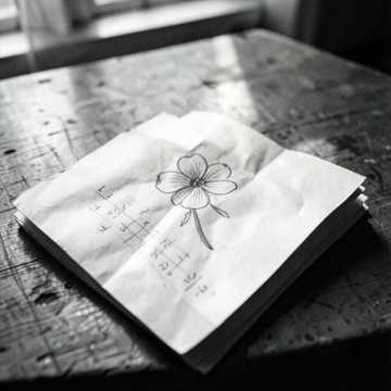 A Flower on My Maths Paper