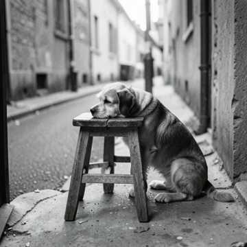 The Dog Waiting at the Door