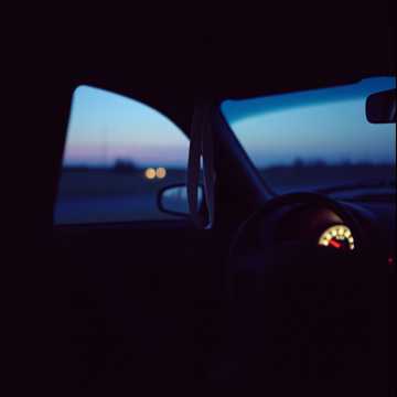 Empty passenger seat