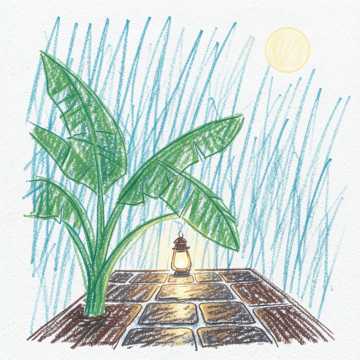Rain on Banana Leaves