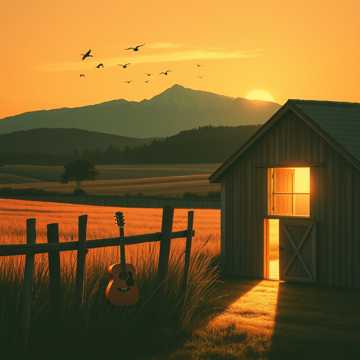 Birds Behind Mountain