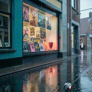 Posters in the Arnhem Rain