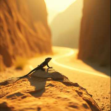 Lizard and the Stone