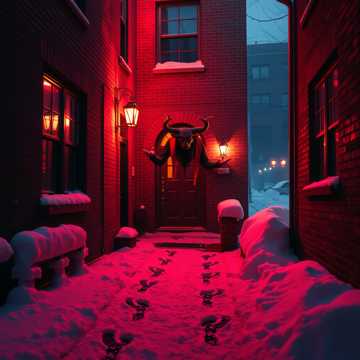 Red Snow on Christmas Eve (Krampus)