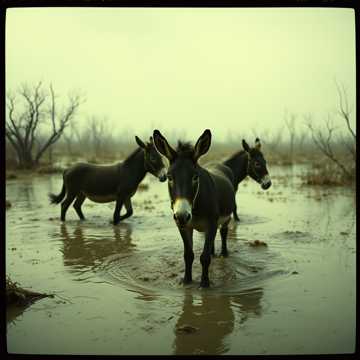 Swamp donkeys