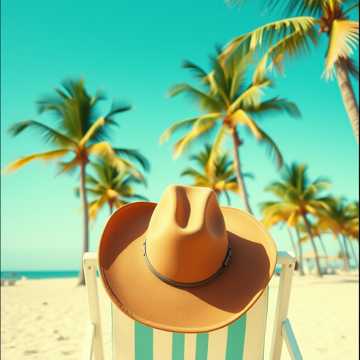 COWBOY IN PARADISE ( beach vibes)