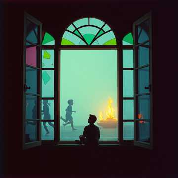 Trapped in the vitreous humor