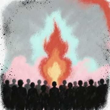 Keep the Fire Burning · Lin Juyi · artwork