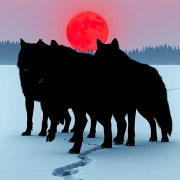 Wolves Out Hunting