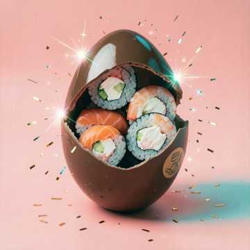 Páscoa de Sushi no CrockSushi