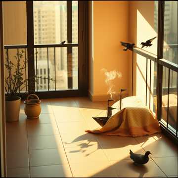 午后阳台的小世界