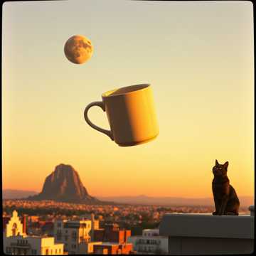 Caneca de Café Contra o Asteroide