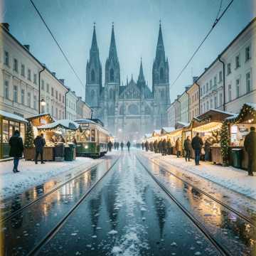 Sněží (v Brně), christmas
