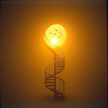 Capa de Escherian Sunrise (with Gödel)