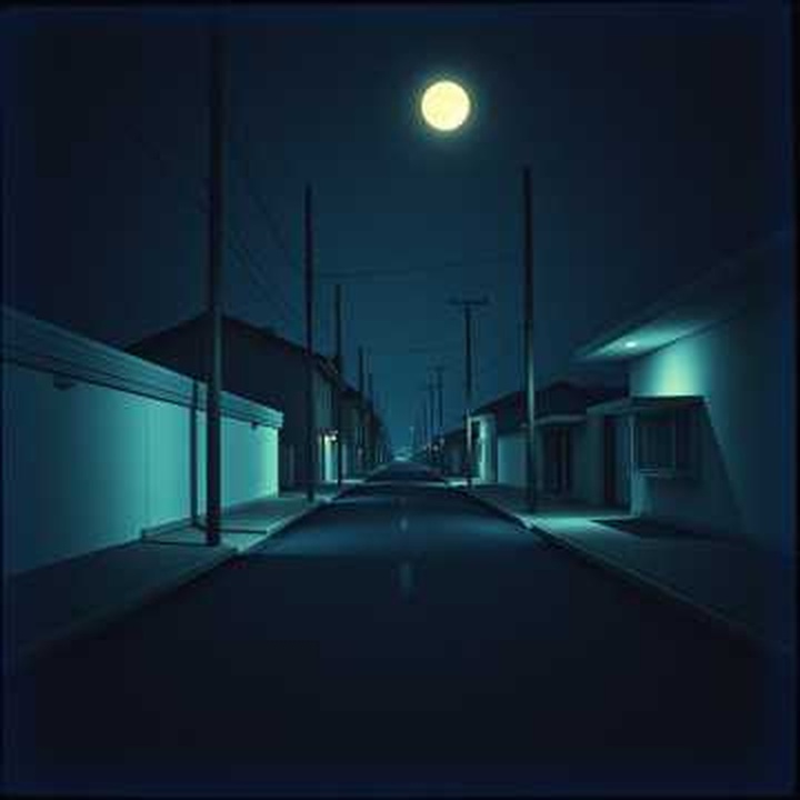 揺れる月明かり