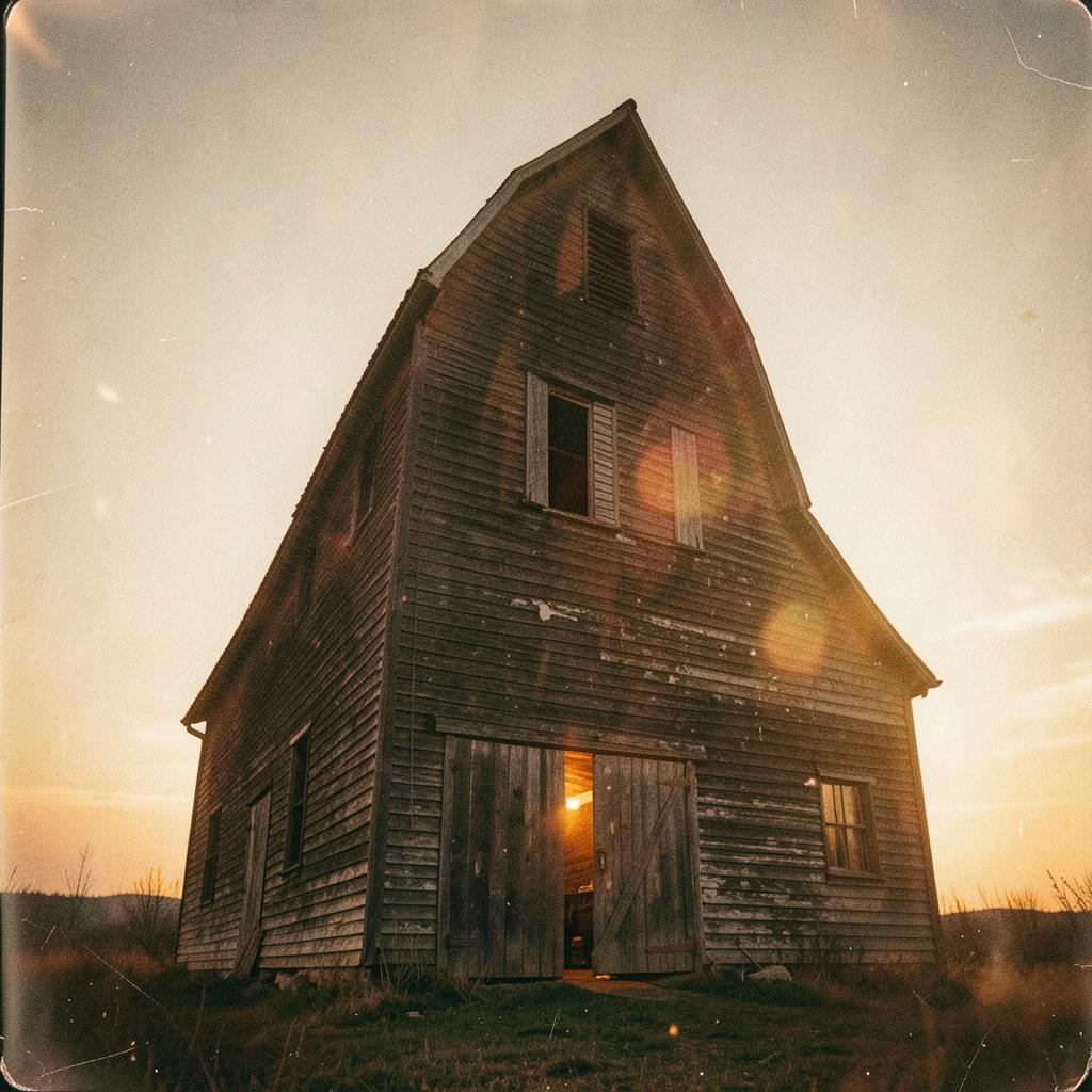 Tobacco Barn Sunset artwork