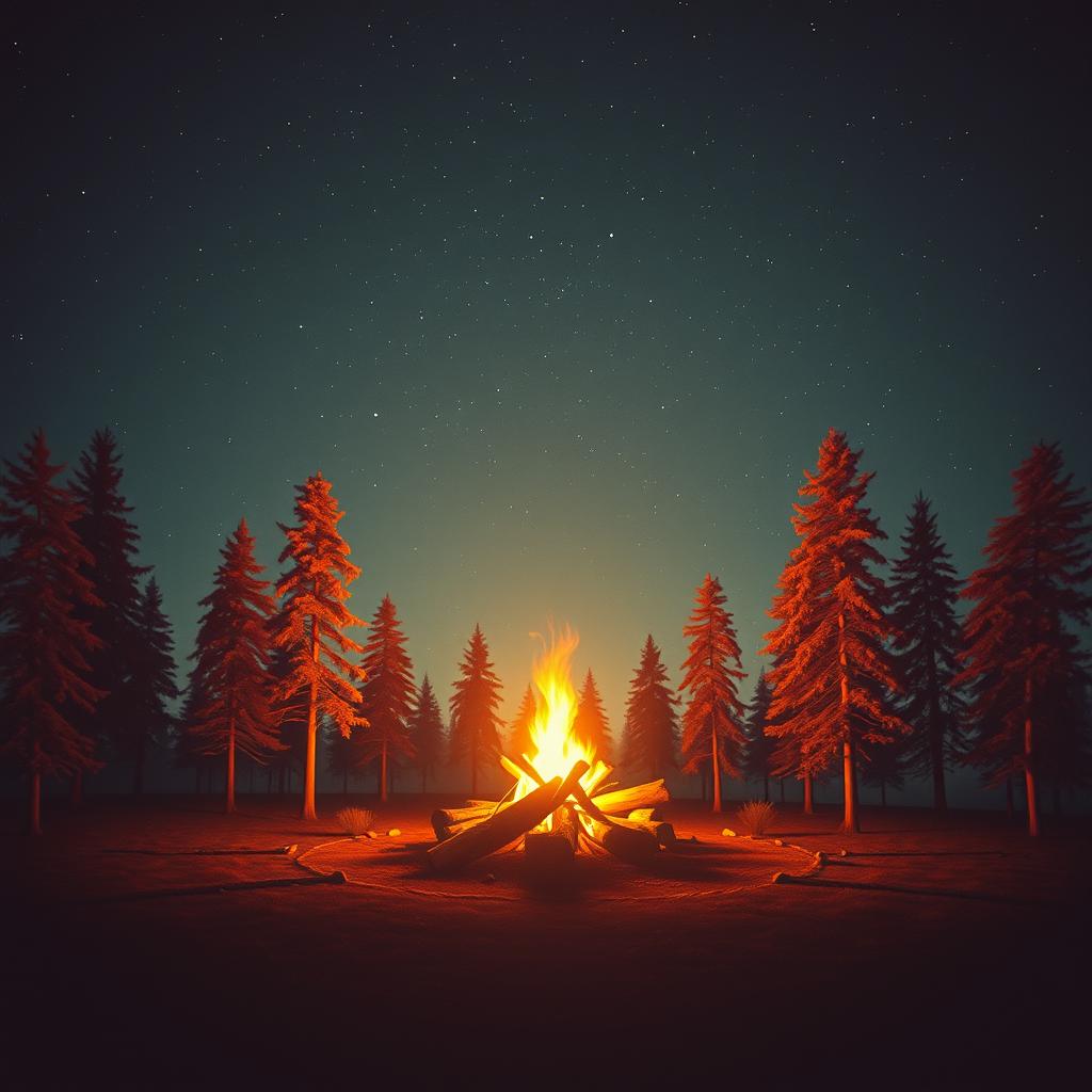 Ночной костёр © artwork