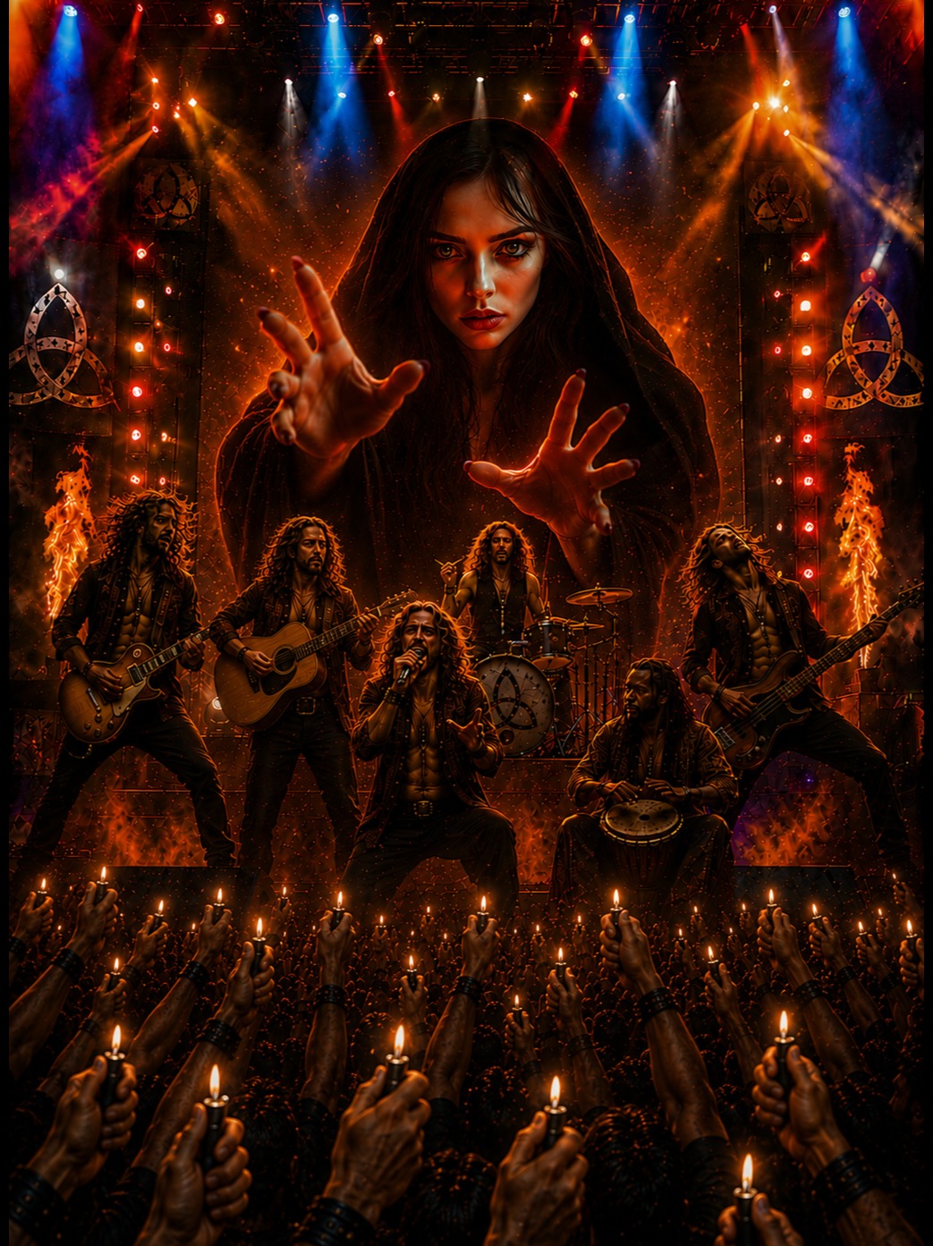 Triple Feu - Sorcière de Salem artwork