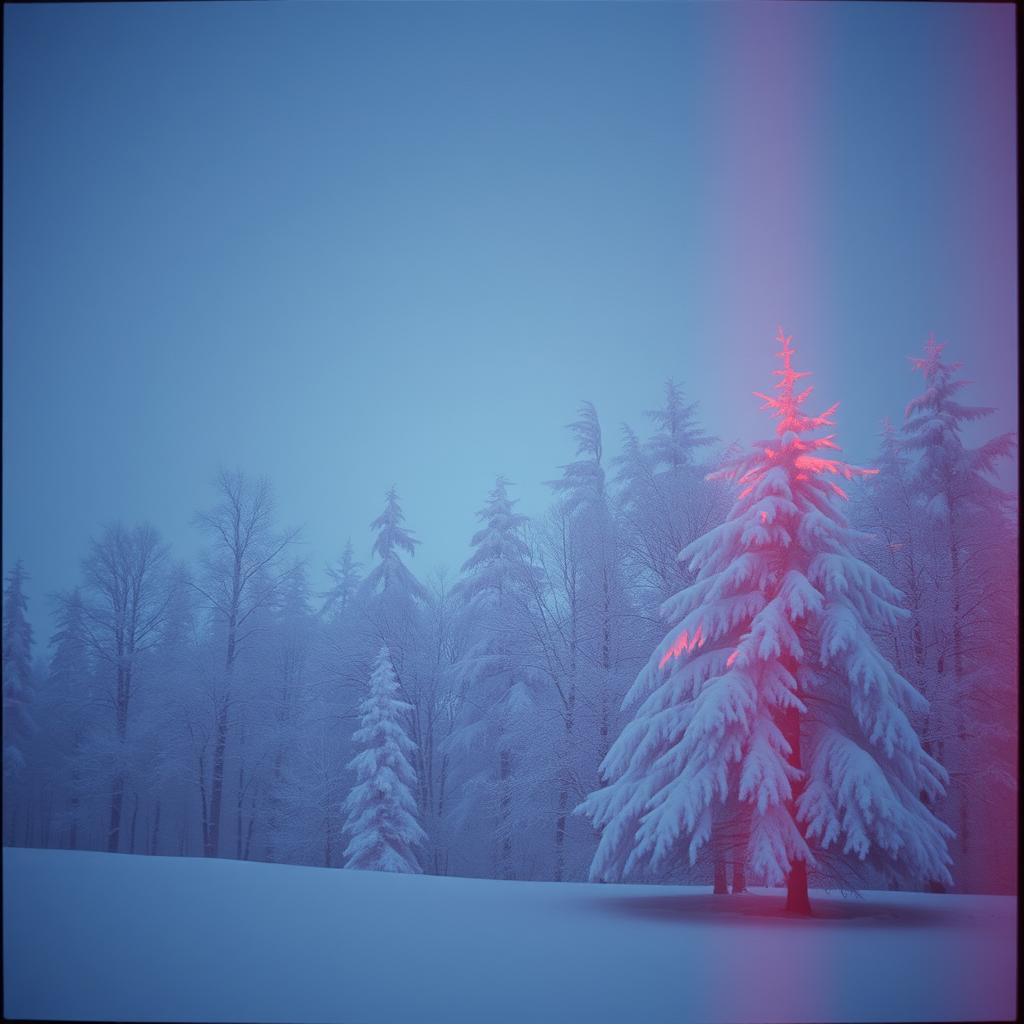 Northan village with snow