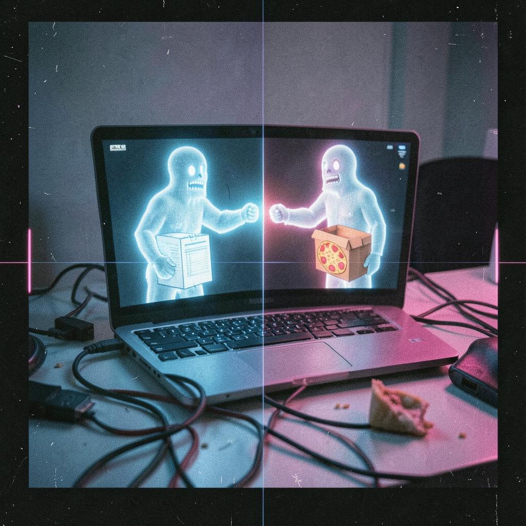 My Last Two Brain Cells Are in a Fistfight artwork