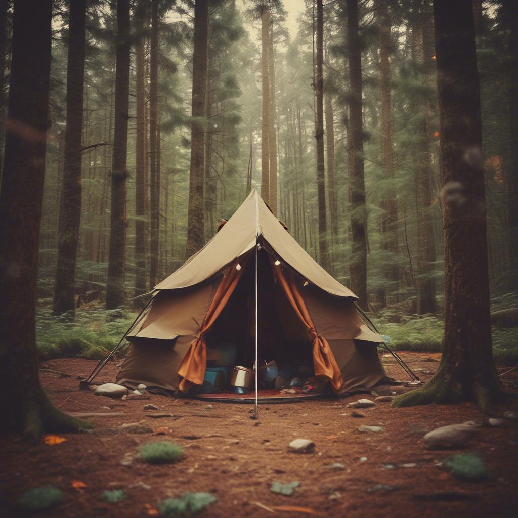 Camping boot camp artwork