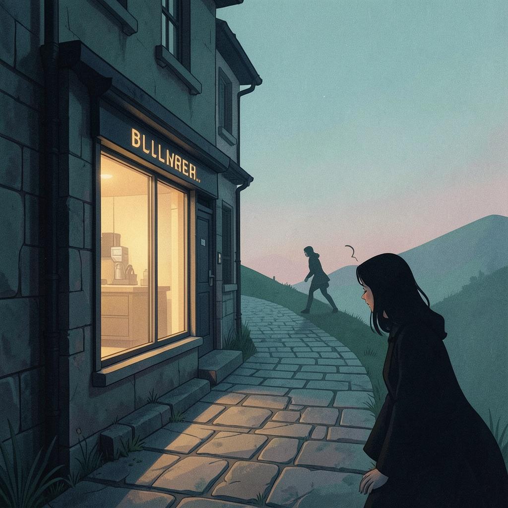 空堀の坂みちで　筑紫澪 artwork