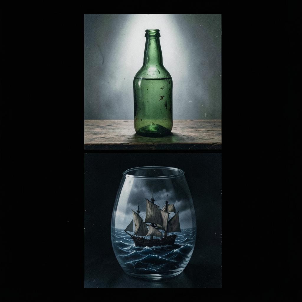 THE SHIP THAT SAILS IN A BOTTLE artwork